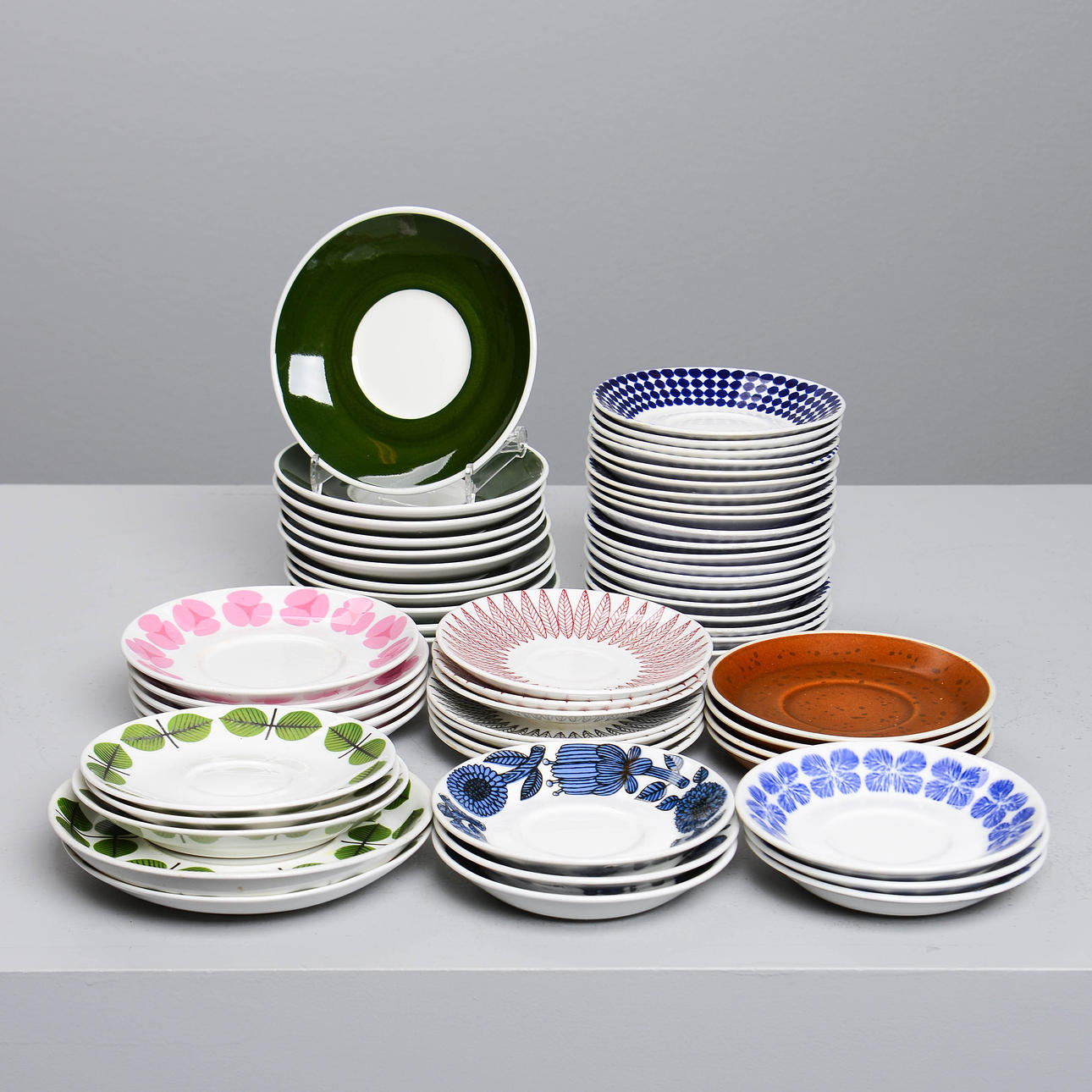 SAUCERS, 58 pcs, Gustavsberg.