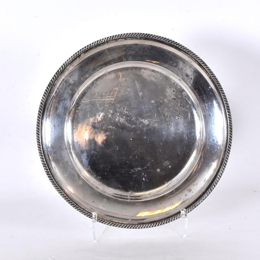 SERVING DISH, silver.