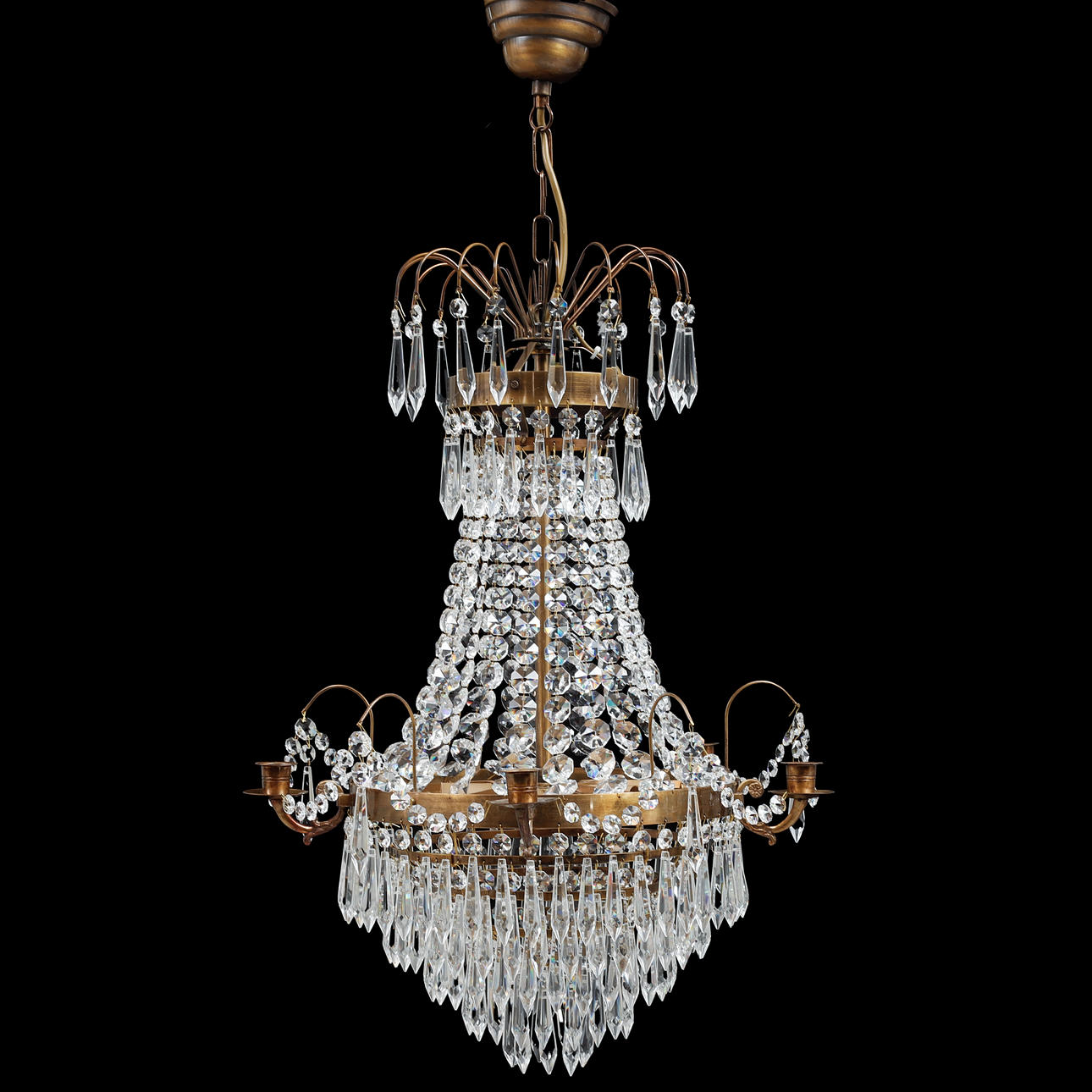 CHANDELIER, 19th/20th century.