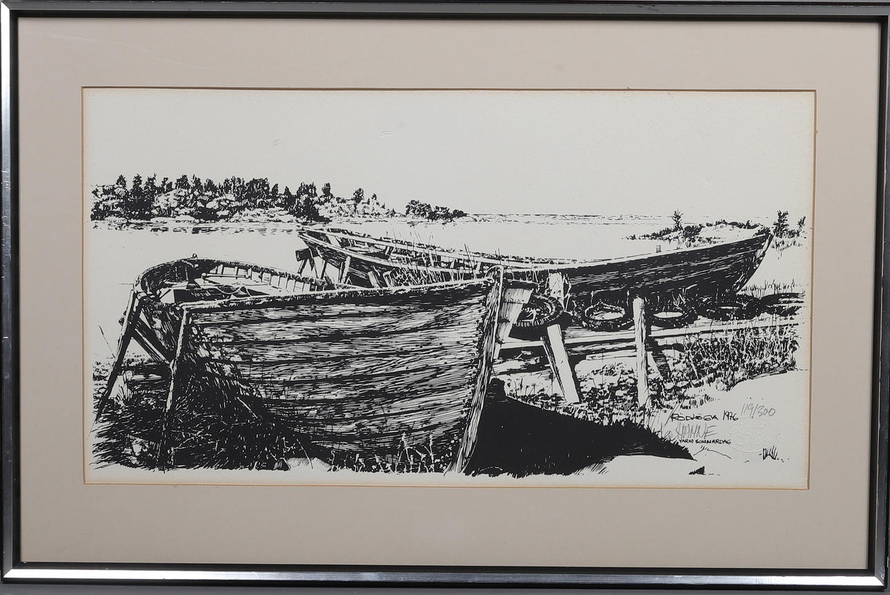 GÖRAN HAHNE. Lithograph, signed and numbered 119/300.