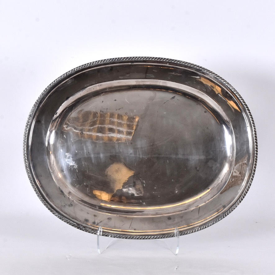 MEAT DISH, sterling silver.