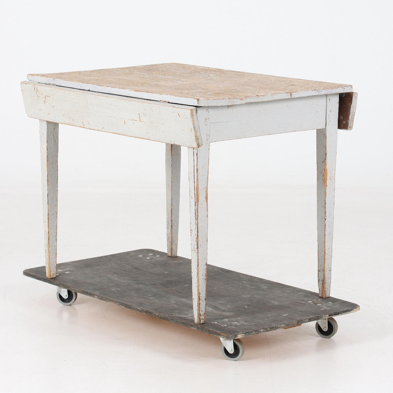 DROP-LEAF TABLE, folk art, 19th/20th century.