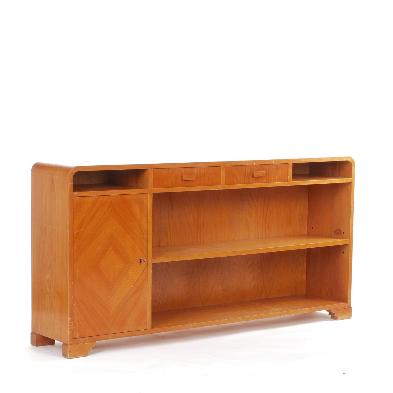 BOOKCASE/SIDEBOARD, 1930s/40s.