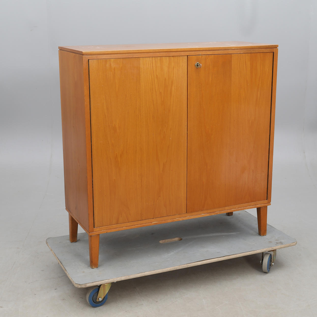 CABINET, double doors, mid-20th century.