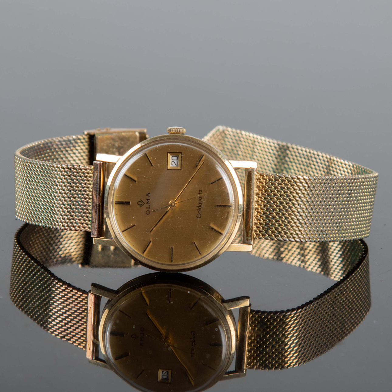 WATCH, GOLD, 14K, OLMA.