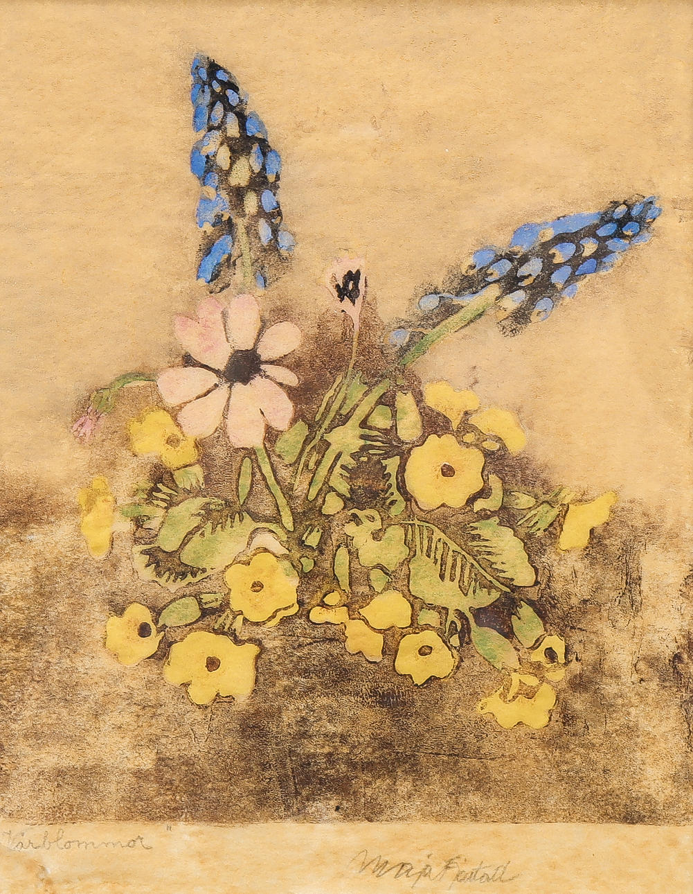 MAJA FJAESTAD. "Vårblommor".