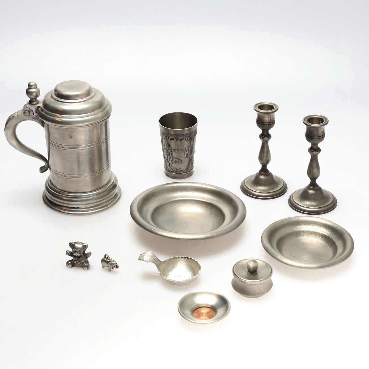 PEWTER, lot, 10 pieces.