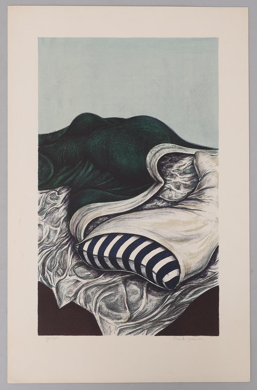 BERNT JONASSON 1936-2014. LITHOGRAPH, SIGNED, PROOF PRINT EXECUTED 1971.