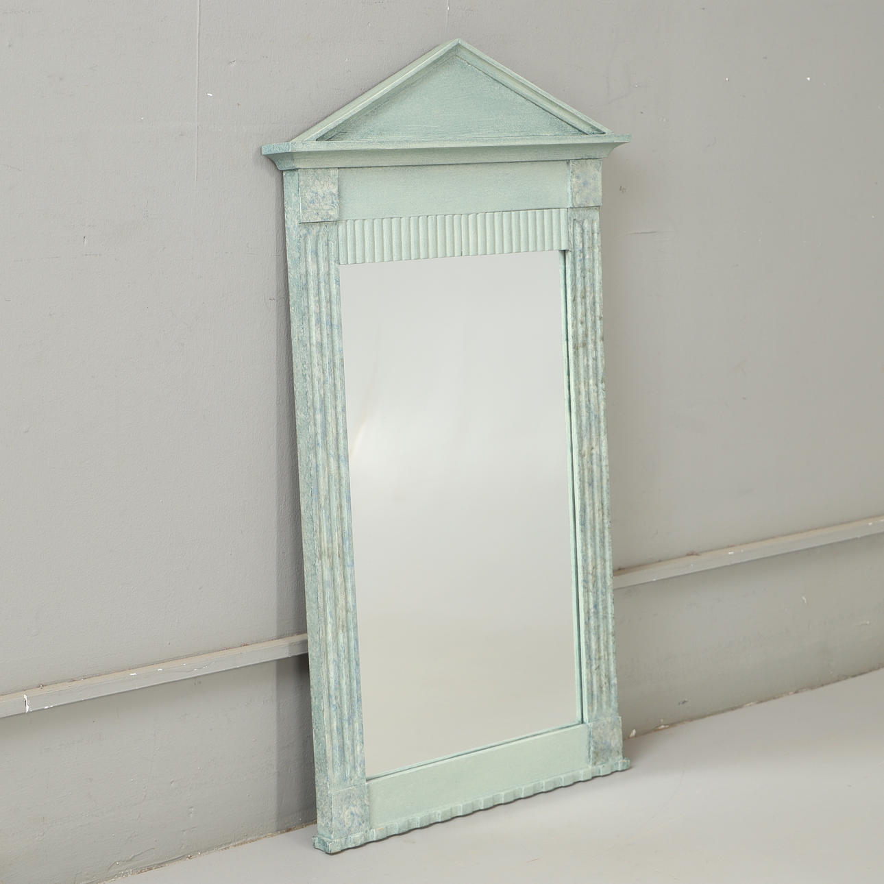 MIRROR, painted, late 20th century.