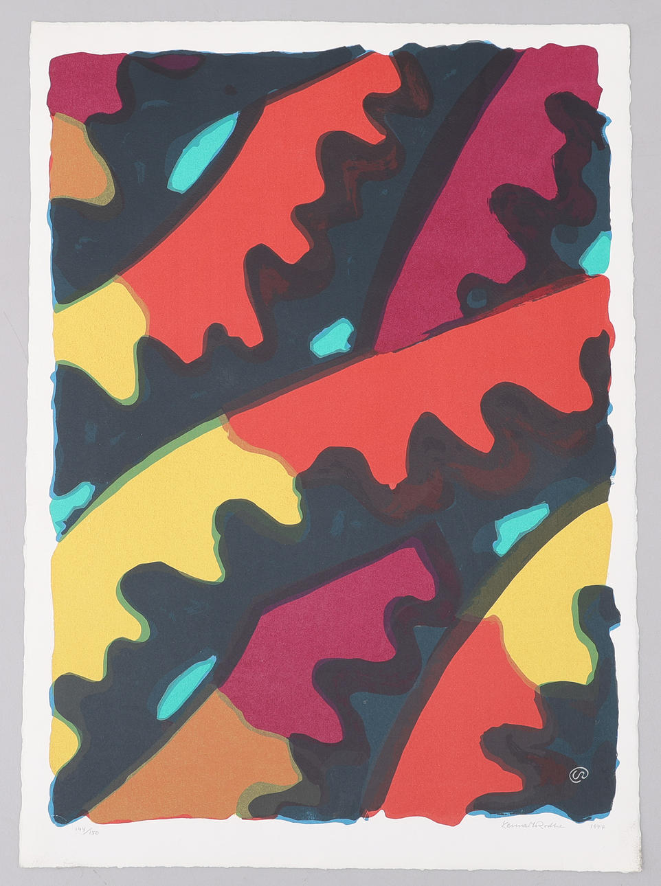 LENNART RODHE. LITHOGRAPH, SIGNED, NUMBERED 144/150 AND DATED 1977.