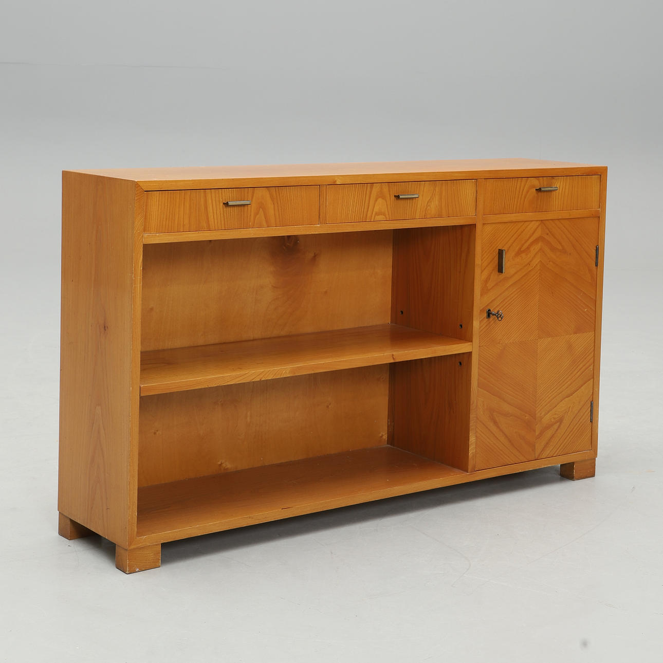 BOOKCASE, elm, functionalist, 1930s/40s.