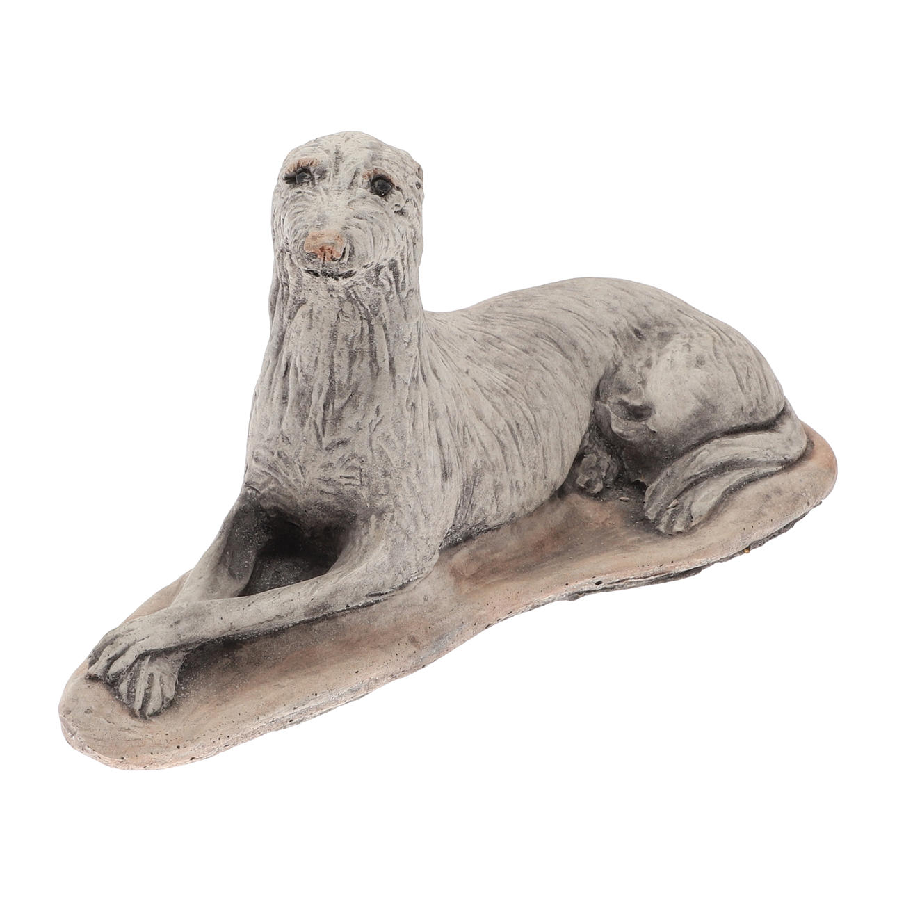 A STATUE OF A GREYHOUND.