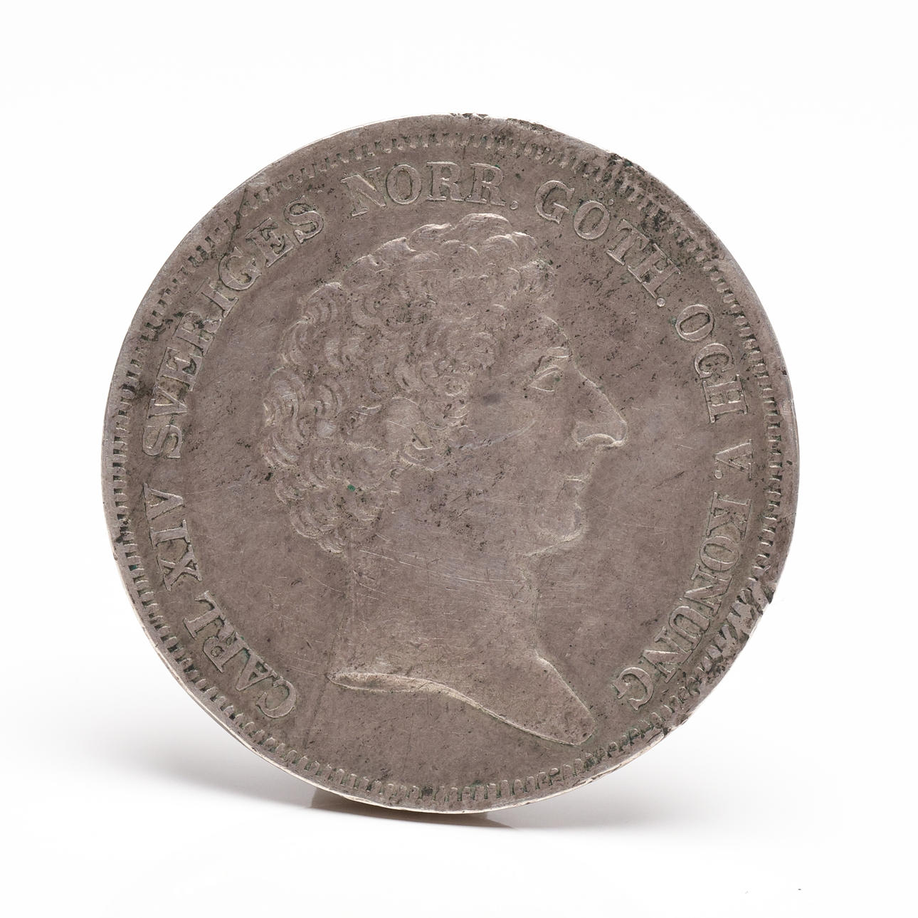 SILVER COIN, 1 Riksdaler, Carl XIV, 1834.