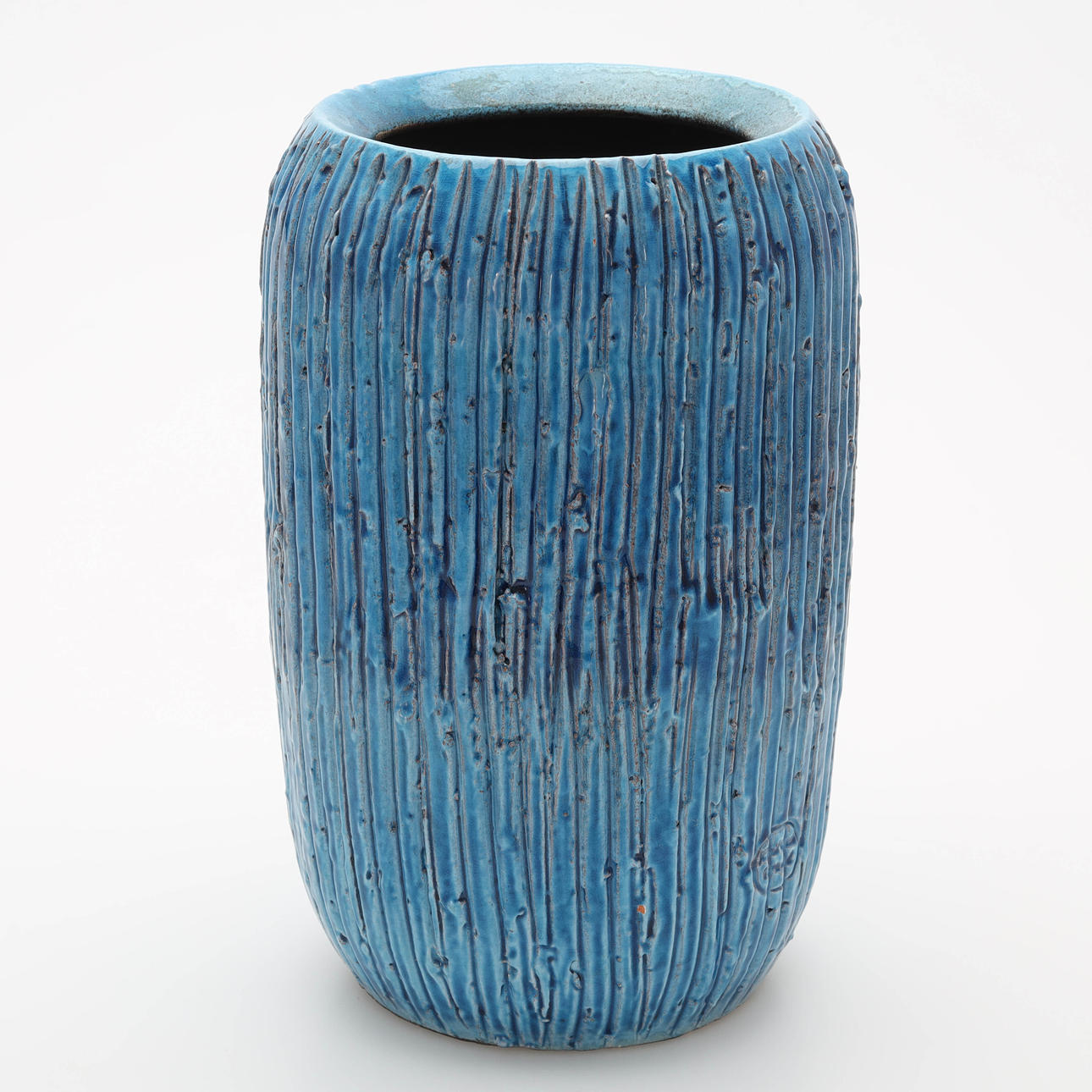 VASE, chamotte stoneware, mid-20th century.