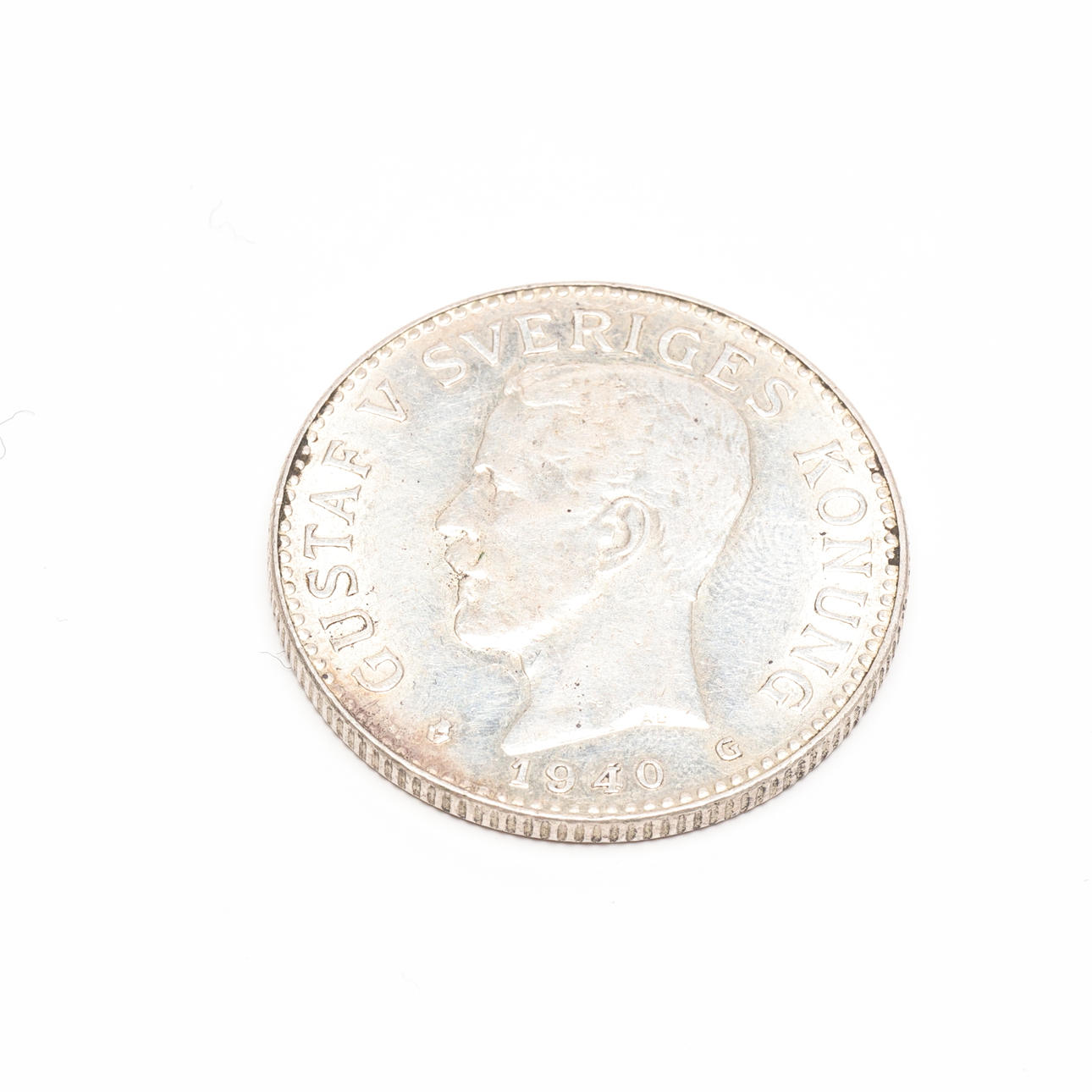 COIN, Gustav V, 2kr, 1940.