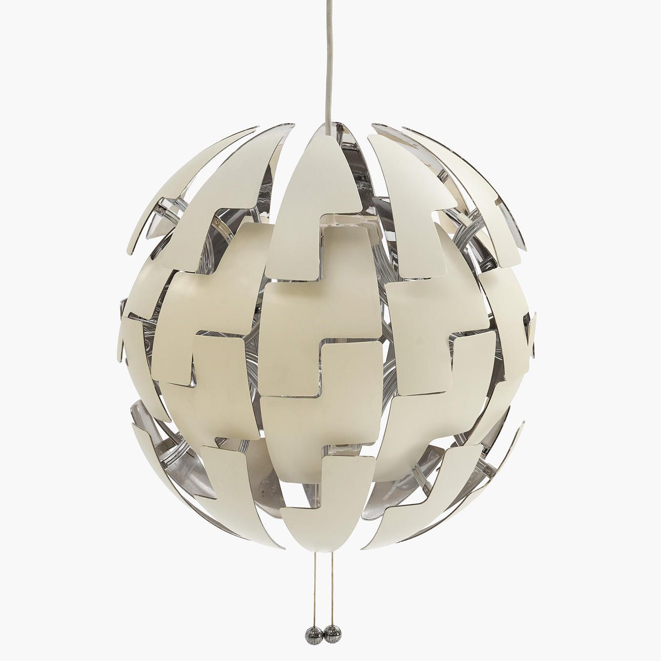 DAVID WAHL. Ceiling lamp, "PS 2014", for IKEA, silver.