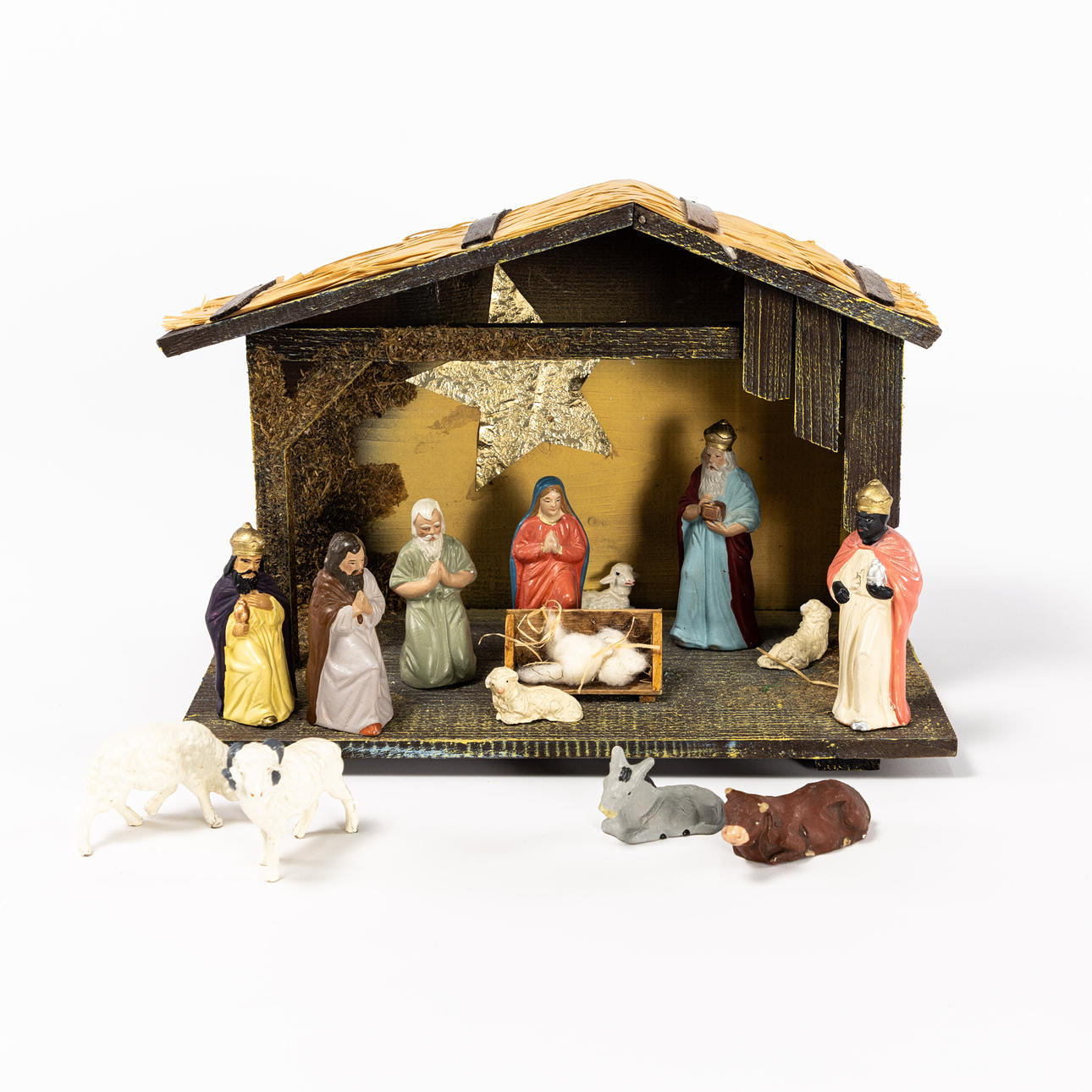 JULKRUBBA. Med figurer.
