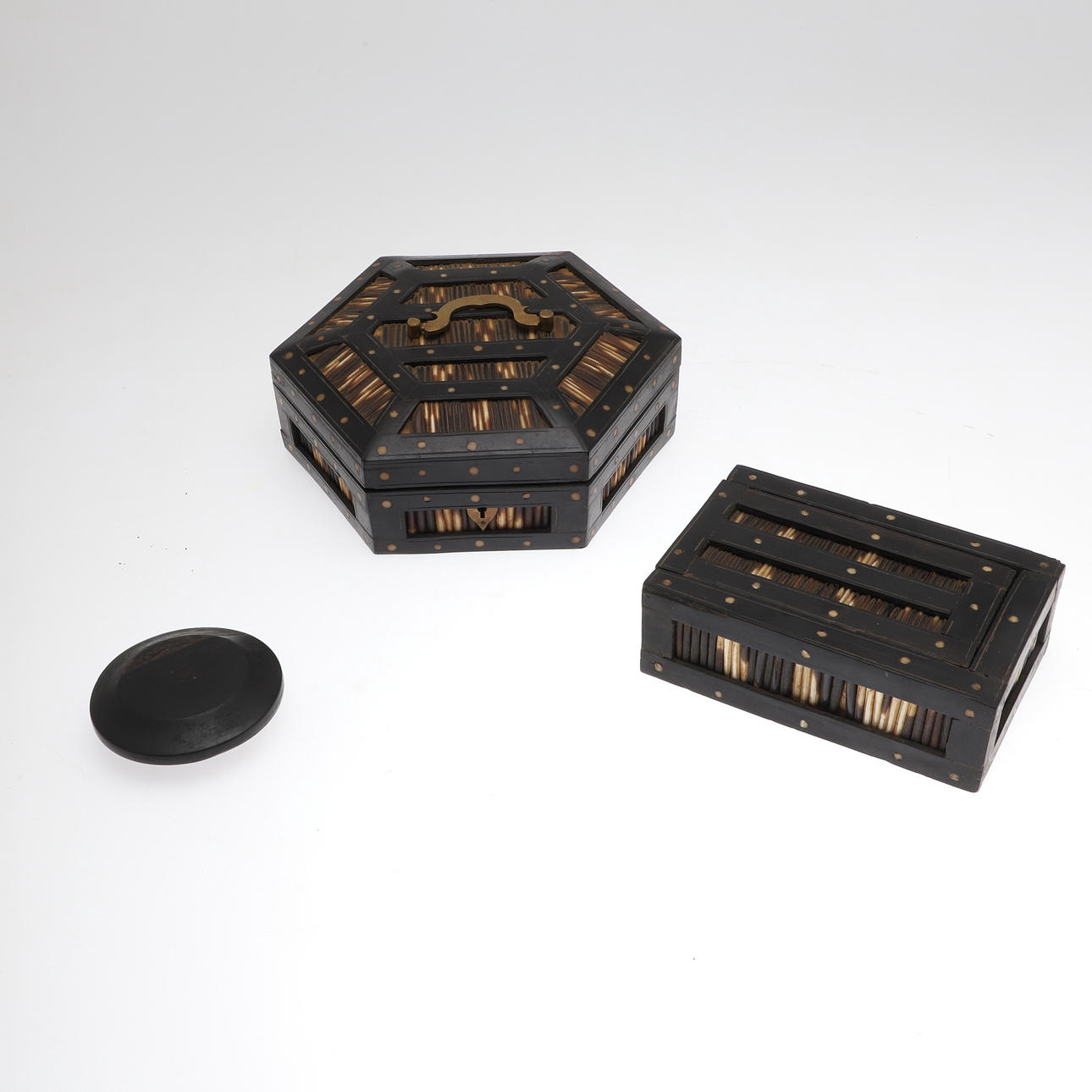 PORCUPINE QUILL BOXES.