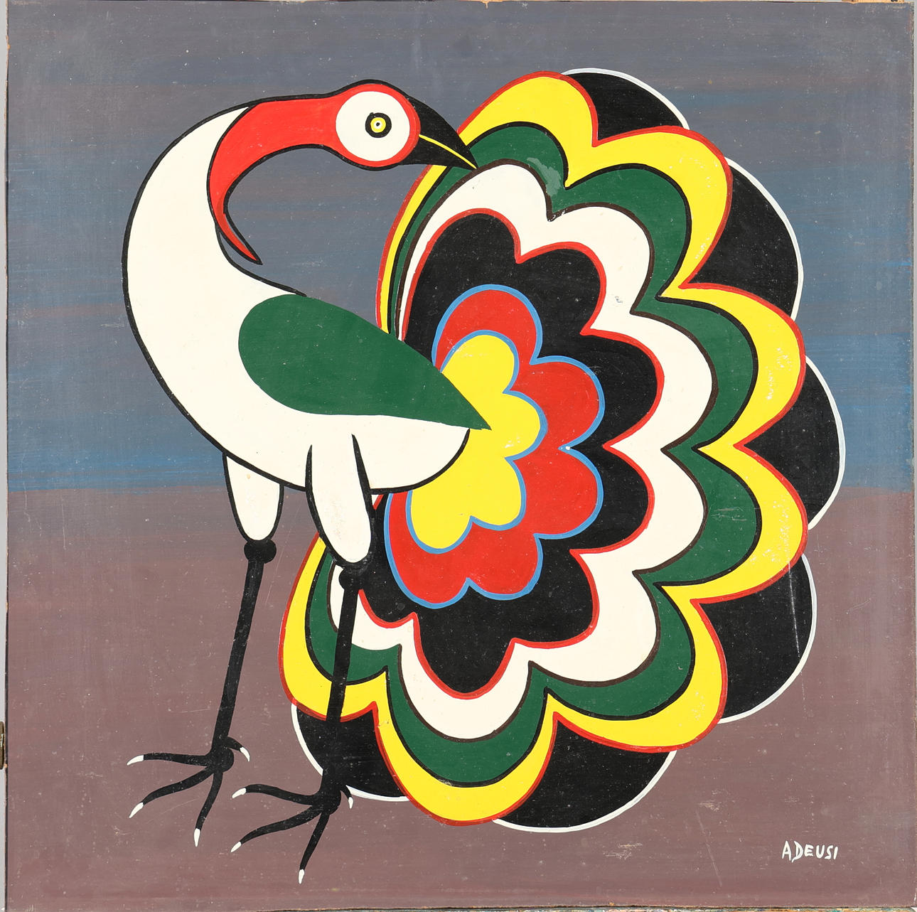 TINGA-TINGA painting, signed A Deusi.