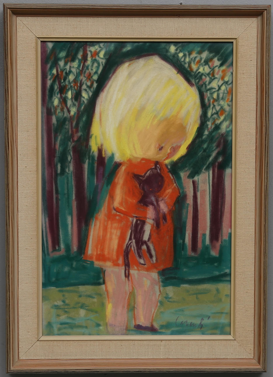 KURT CARENDI. pastell, signerad Carendi.