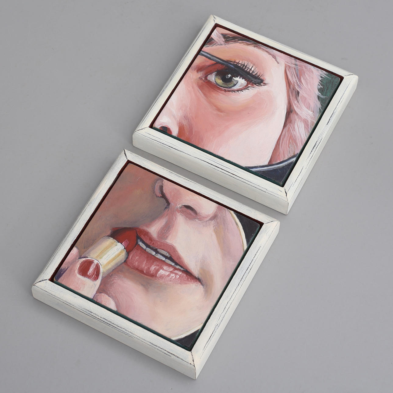 EVA SUNDMAN. Närbilder, oil on panel, signed a tergo, dated 2016.