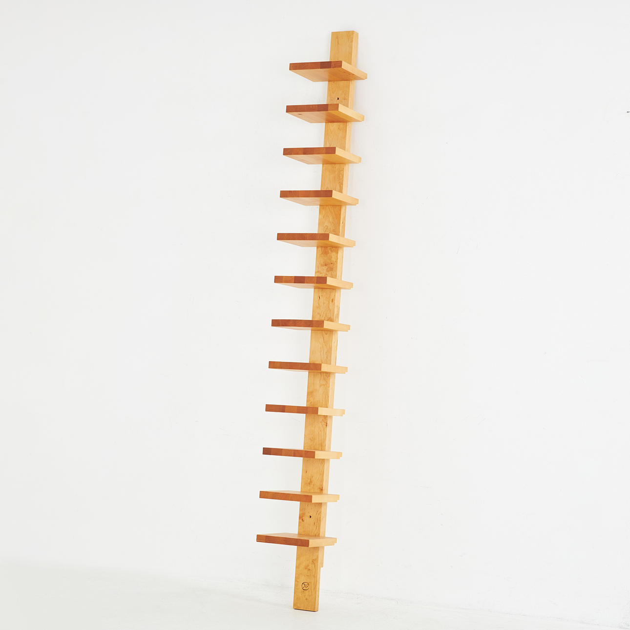 JOHN KANDELL. ”Pilaster” wall shelf, birch, branded.