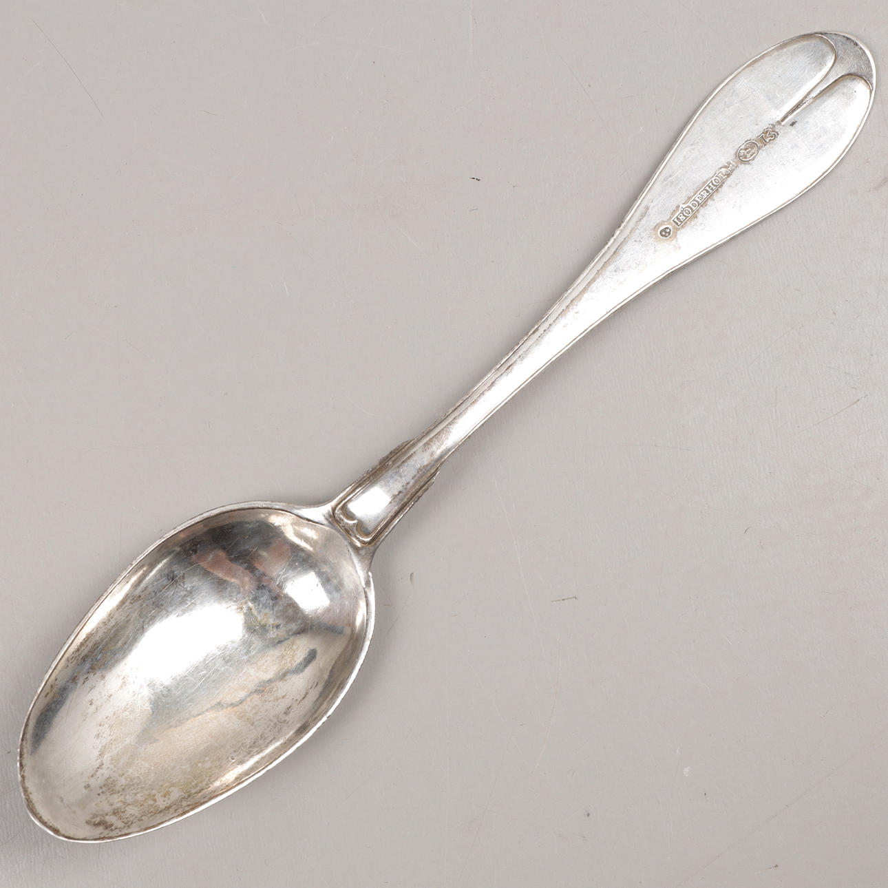 ISAC SÖDERHOLM. Sked, silver, Söderhamn, 1817, totalvikt 55 gram.