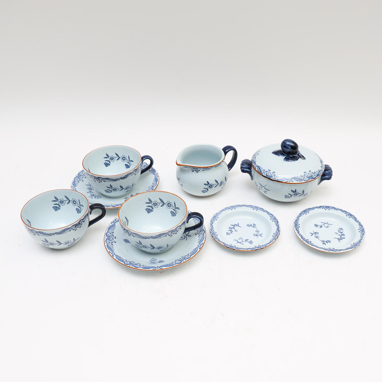 DINNERWARE PARTS, 7 pieces, Ostindia, Rörstrand.