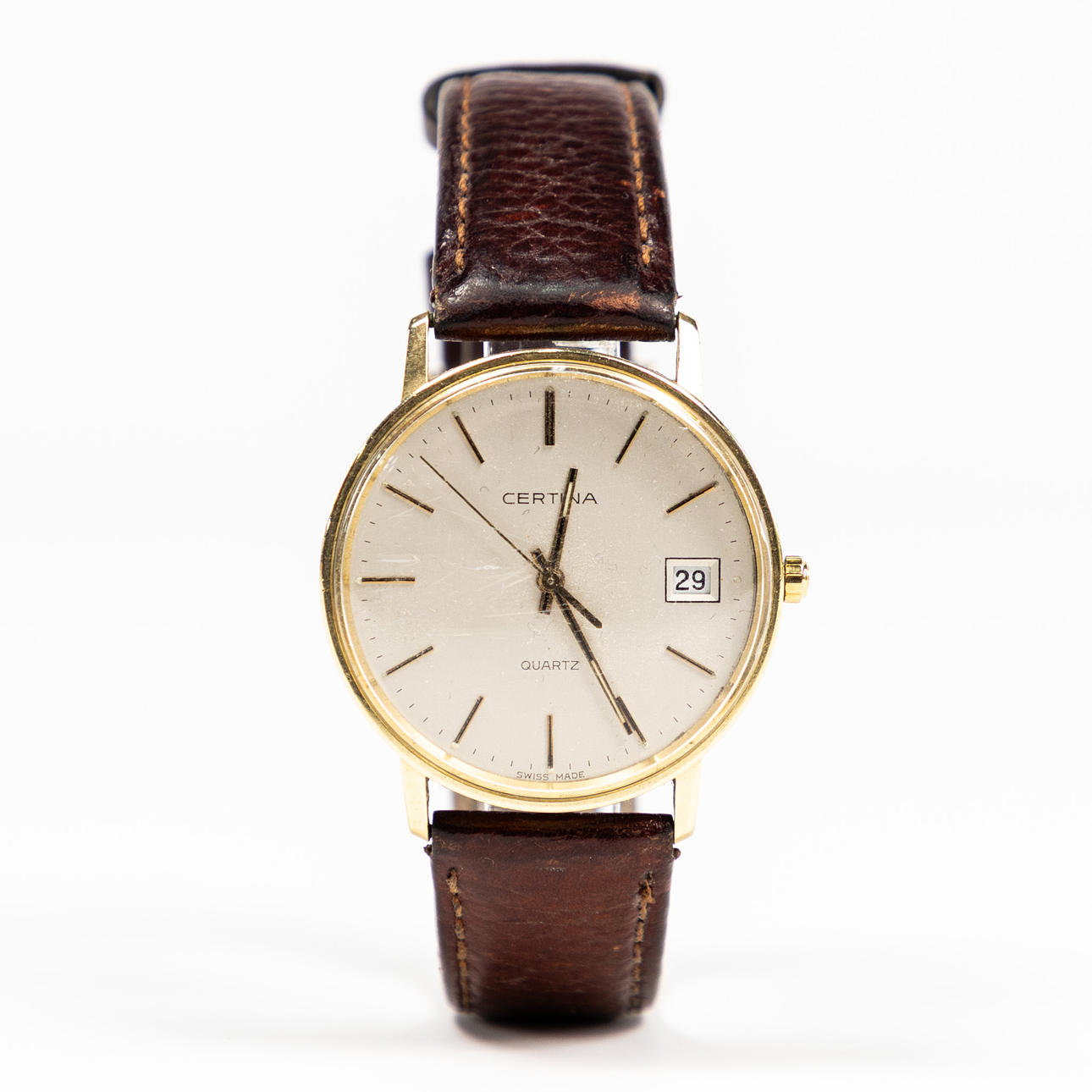 Certina, 33,5 mm, 14k guld.