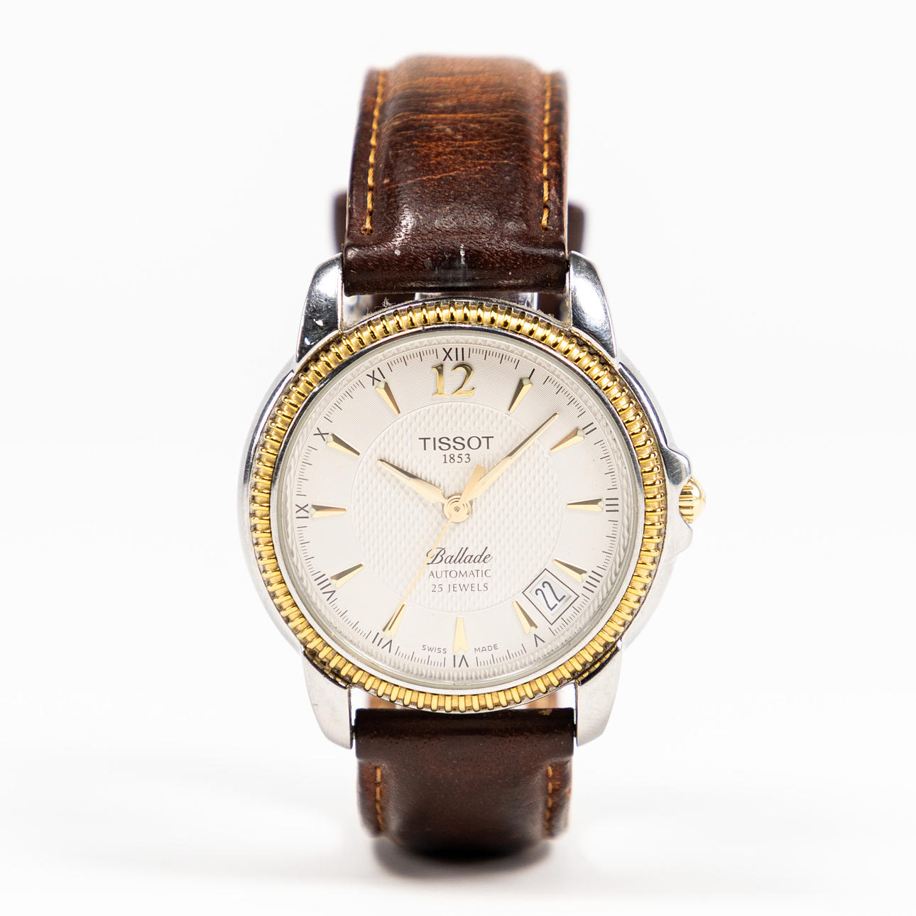 TISSOT. Ballade Automatic, 36 mm, stål/guld.