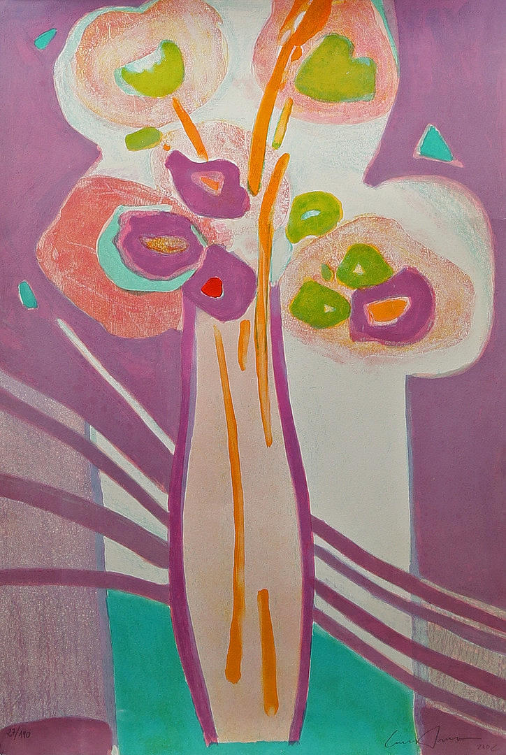 LLUÍS AMER. Flowers vase.