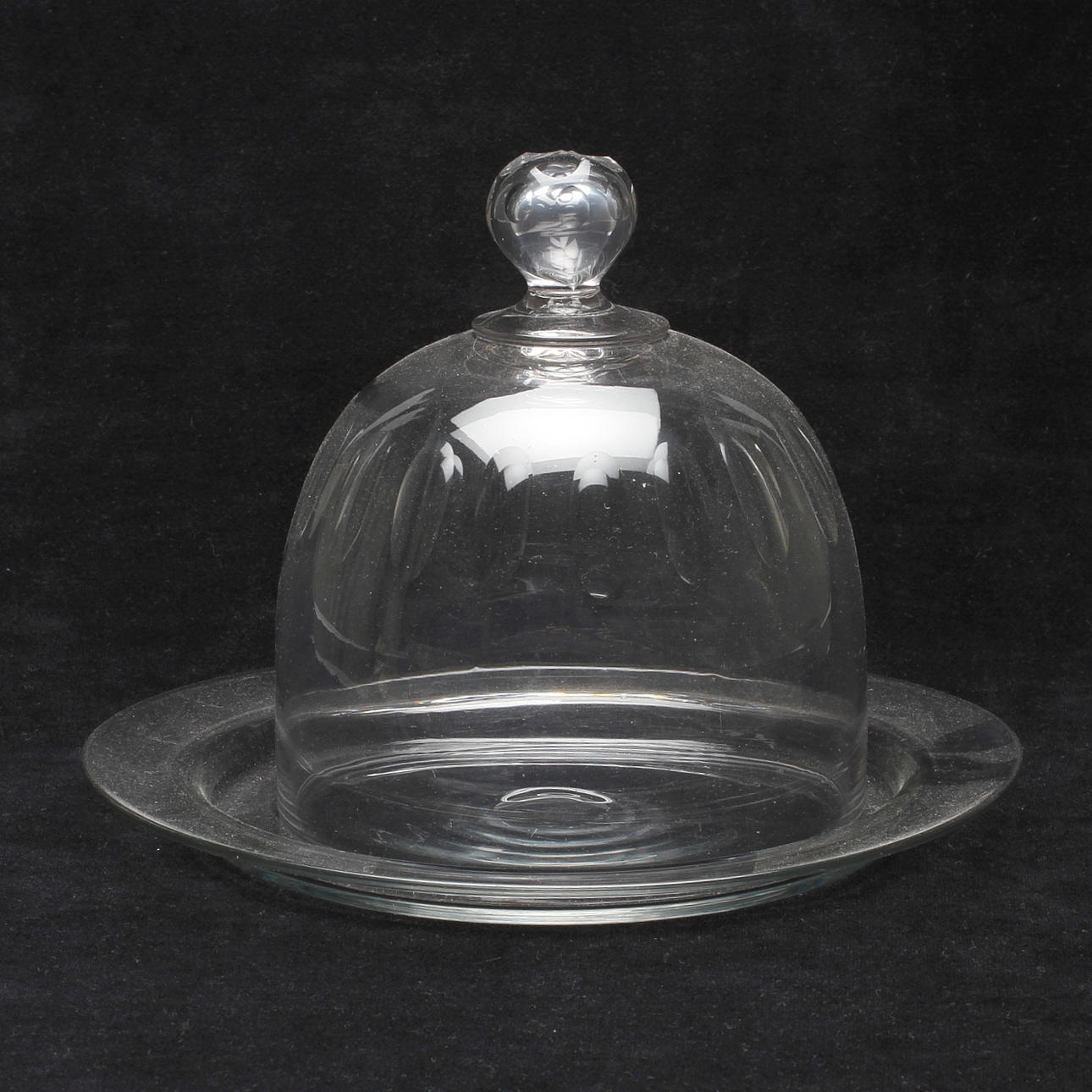 OSTKUPA med FAT, glas, 1900-tal.