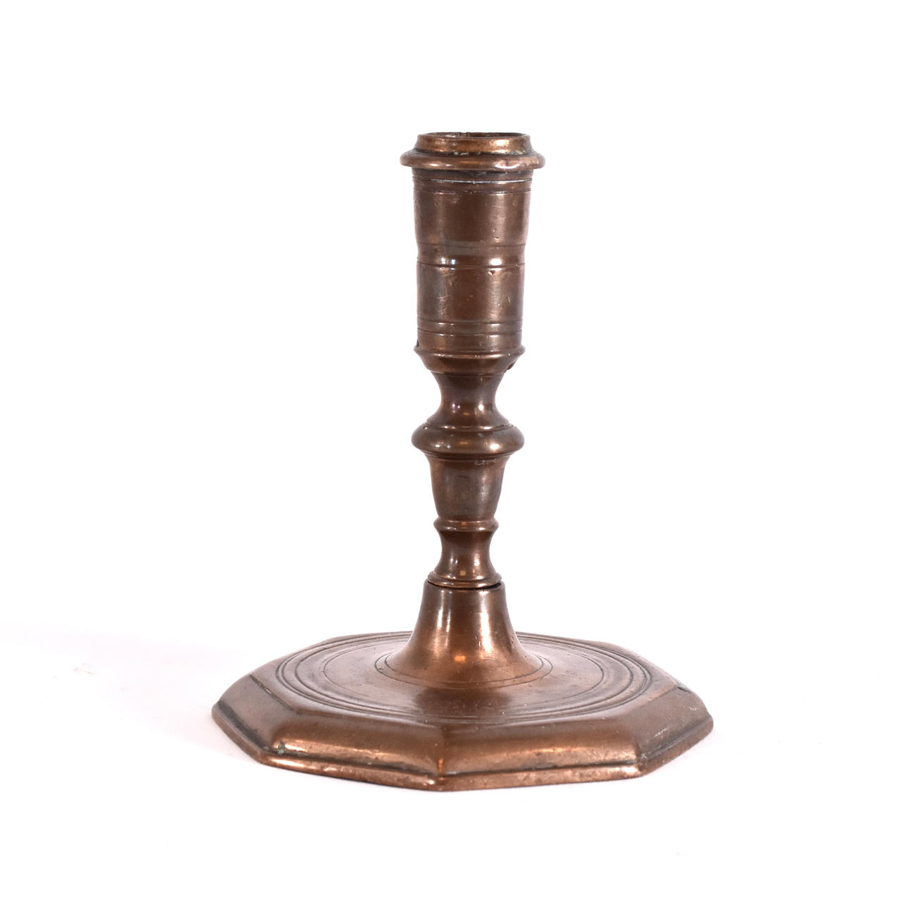 CANDLESTICK, bronze, 18th century.