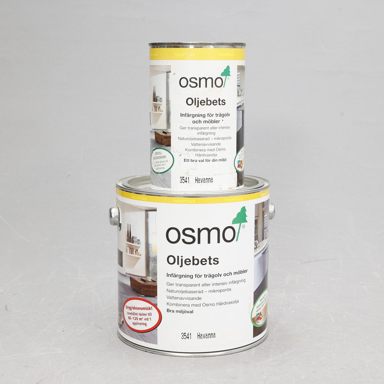 OIL STAIN, Osmo, 2 cans.