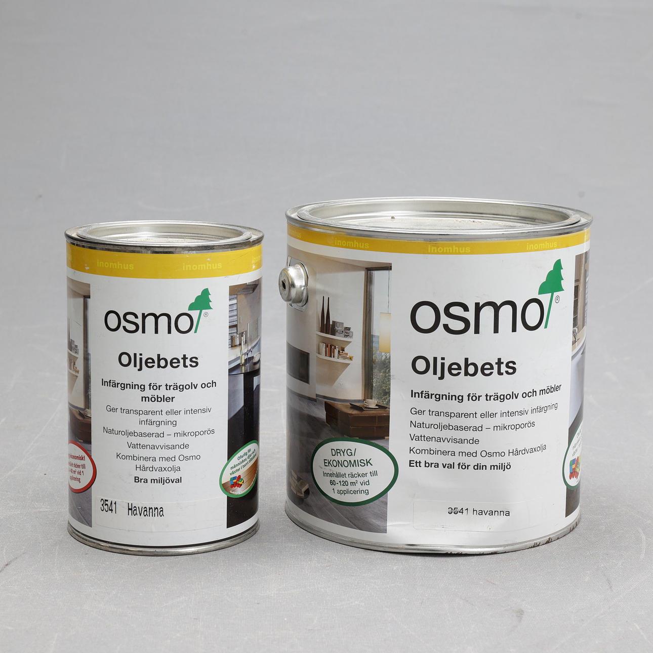 OIL STAIN, Osmo, 2 cans.