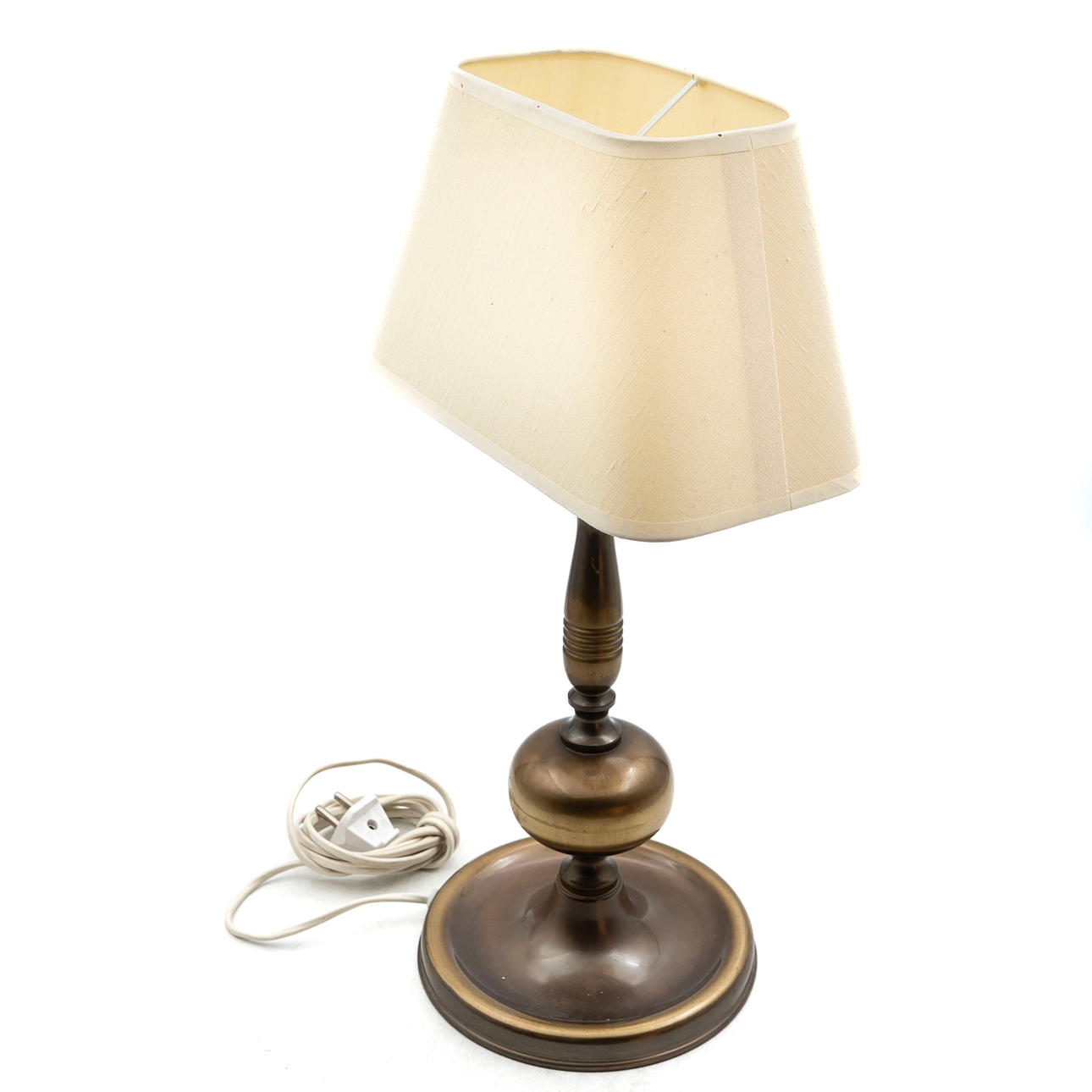BORDSLAMPA, metall, 1900tal.