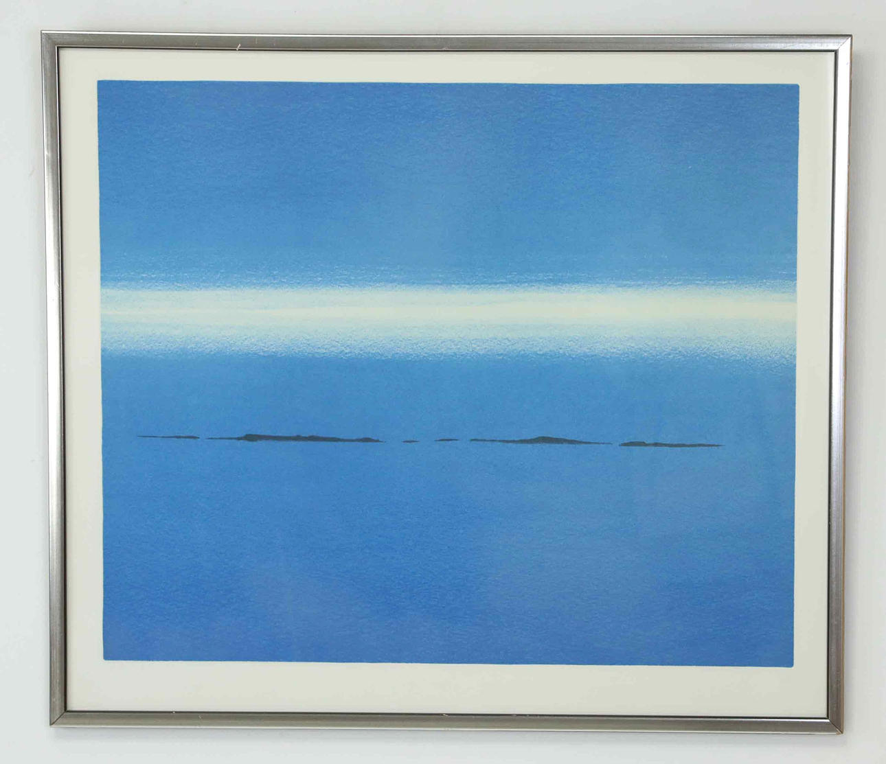 ARNE OLSSON. Lithograph, seascape, numbered 187/210 and monogram signed.
