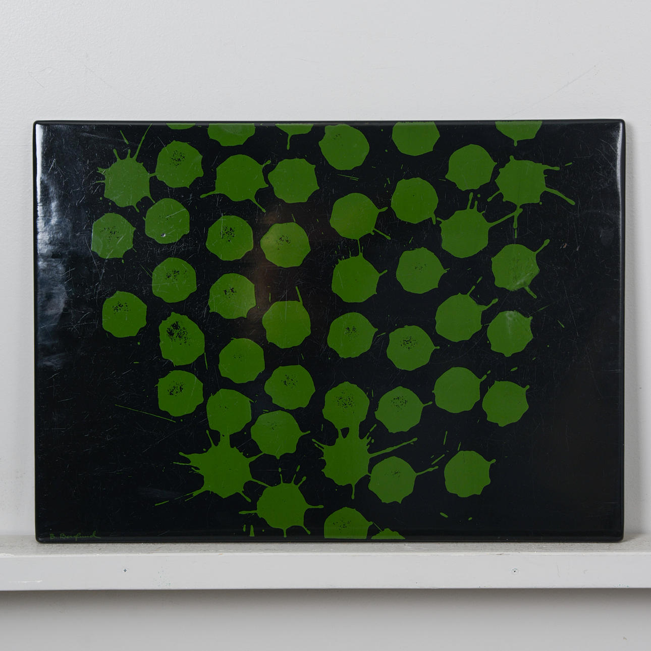 BENGT BERGLUND. Stencil, no 103D, signed, Gustavsberg, dated -64.