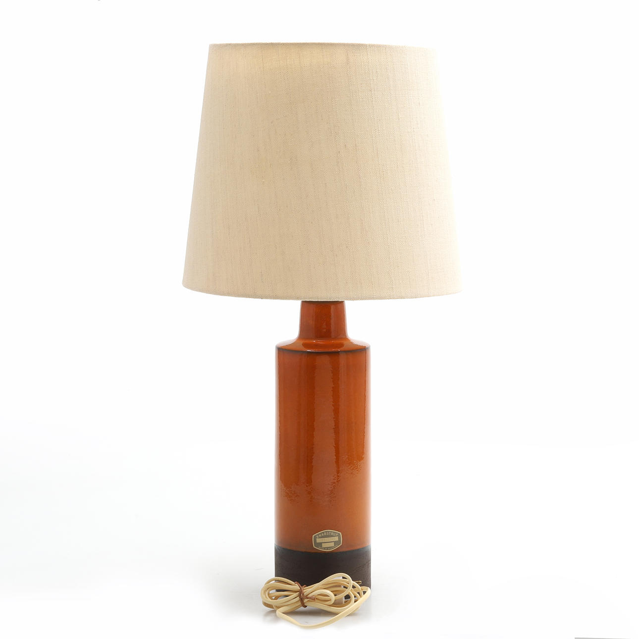 TABLE LAMP, ceramic, Knabstrup, Denmark. 1960s/70s.