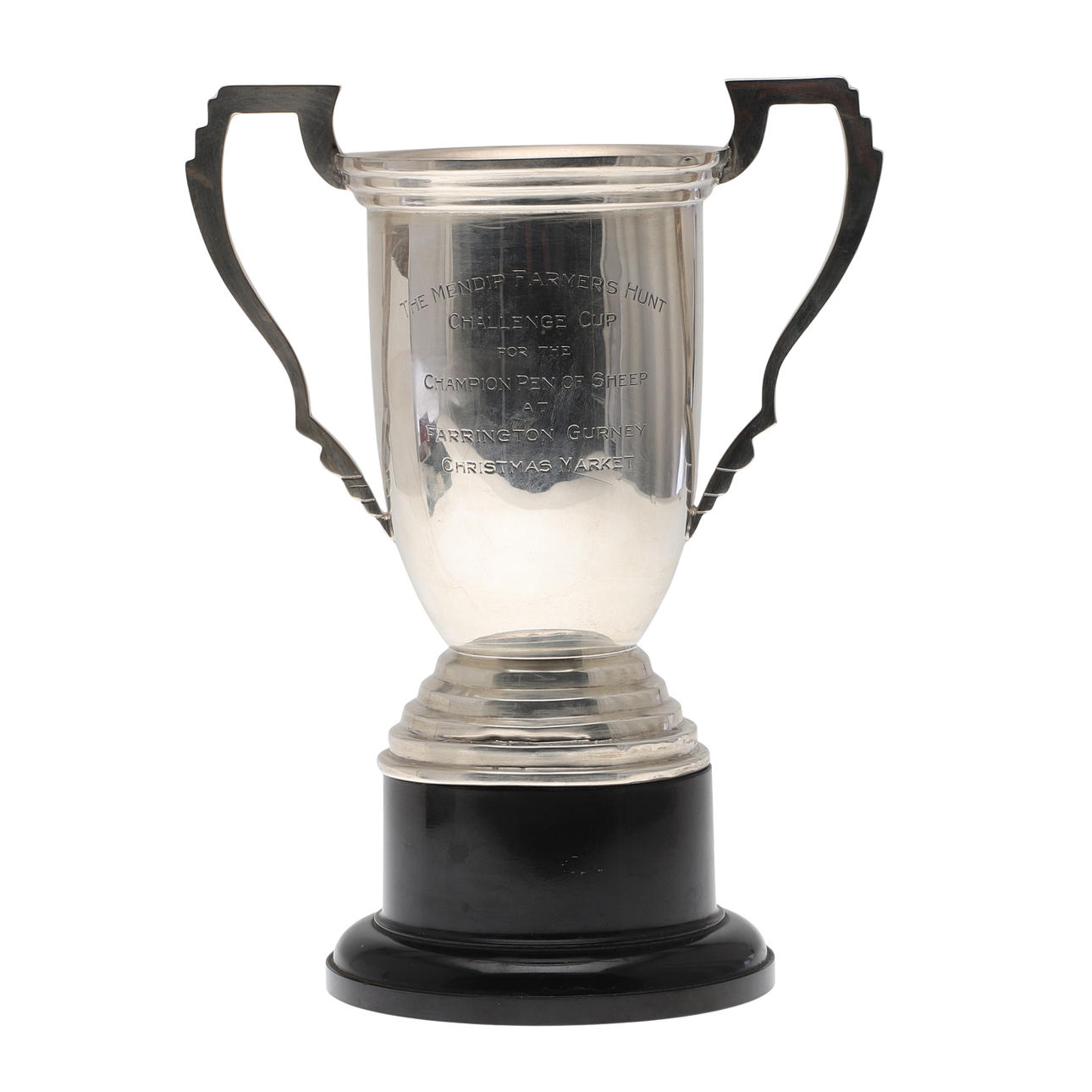 A SILVER FARMERS HUNT CHALLENGE CUP TROPHY.
