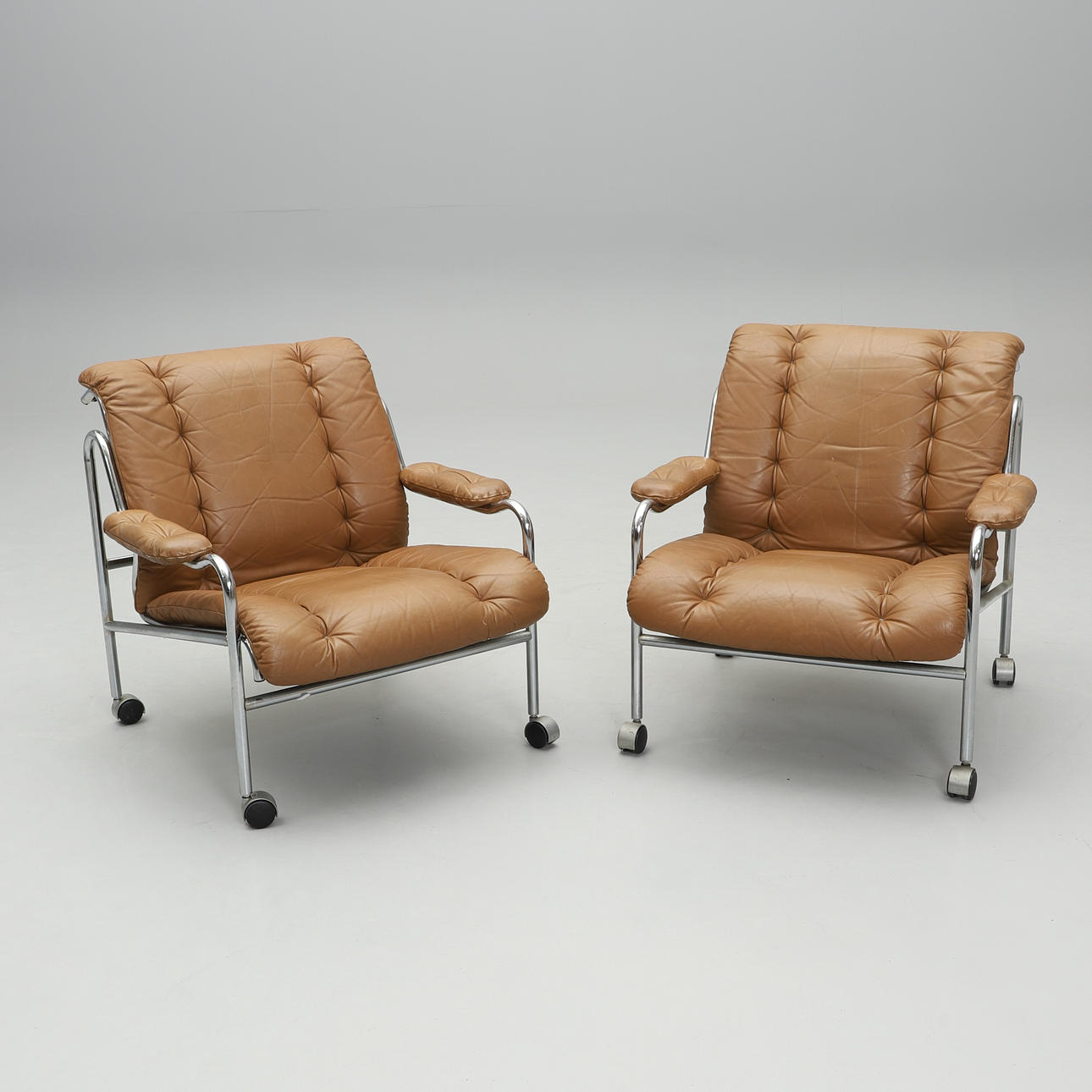 ARMCHAIRS, a pair, Siso, Denmark, 1970s.