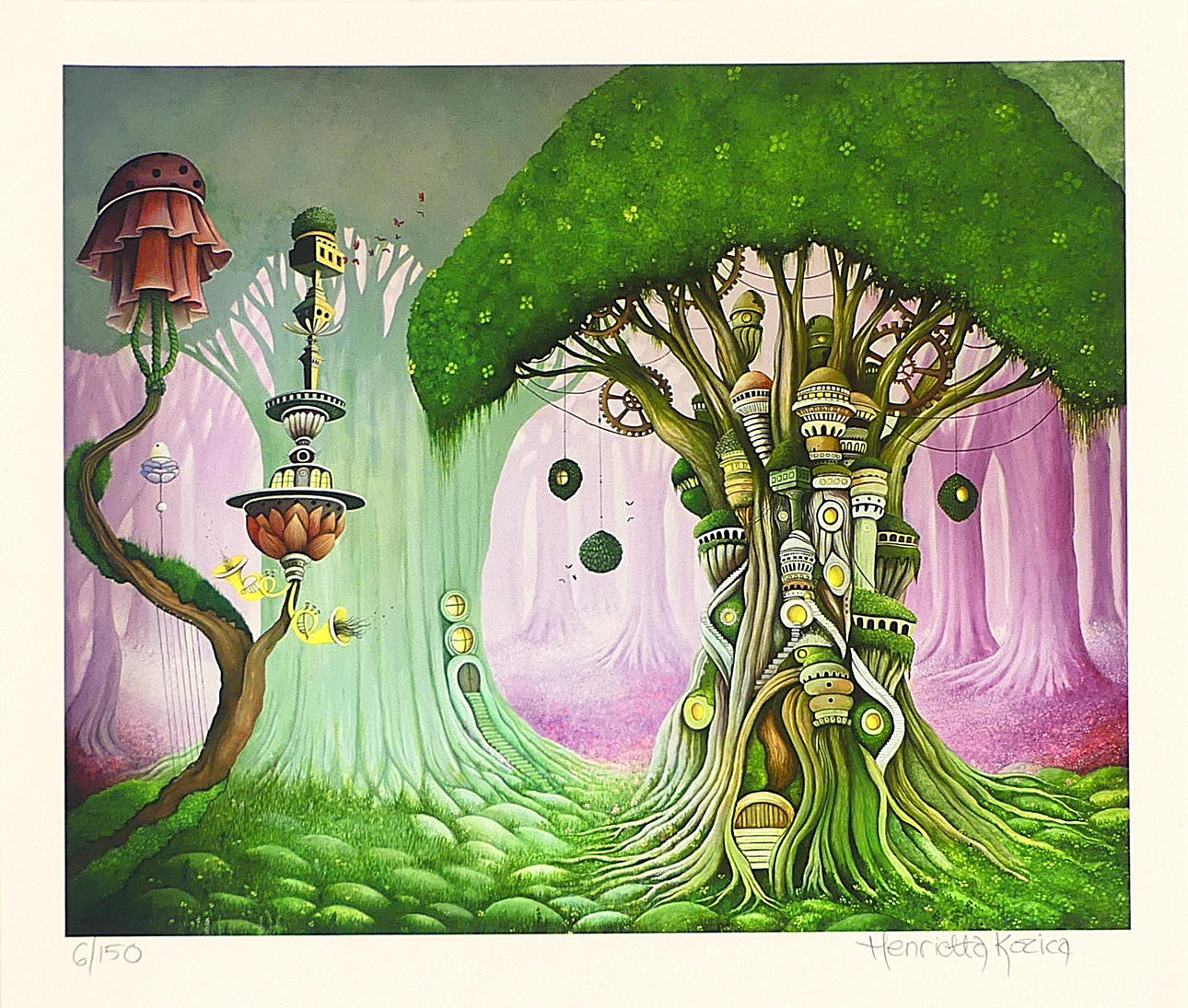 HENRIETTA KOZICA. colour lithograph, loose sheet.