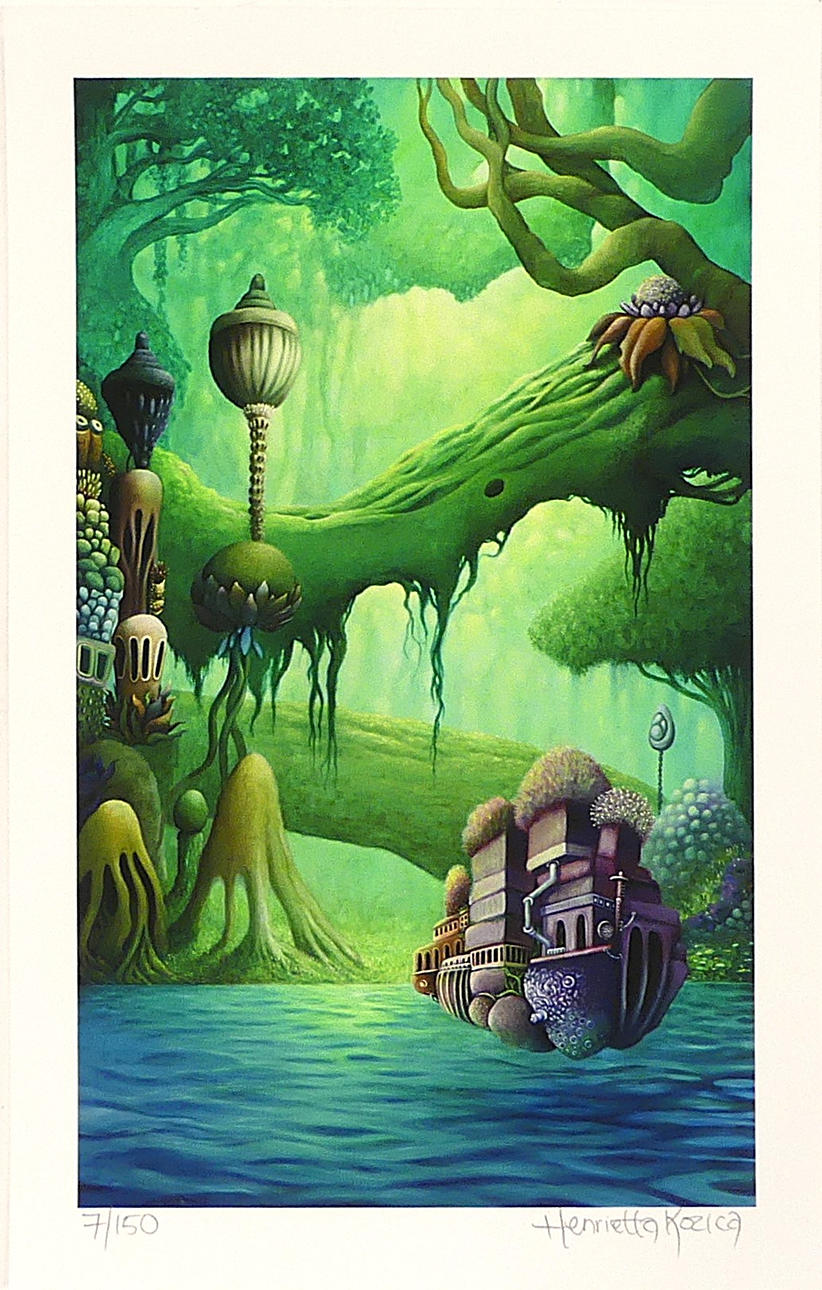 HENRIETTA KOZICA. colour lithograph, loose sheet.