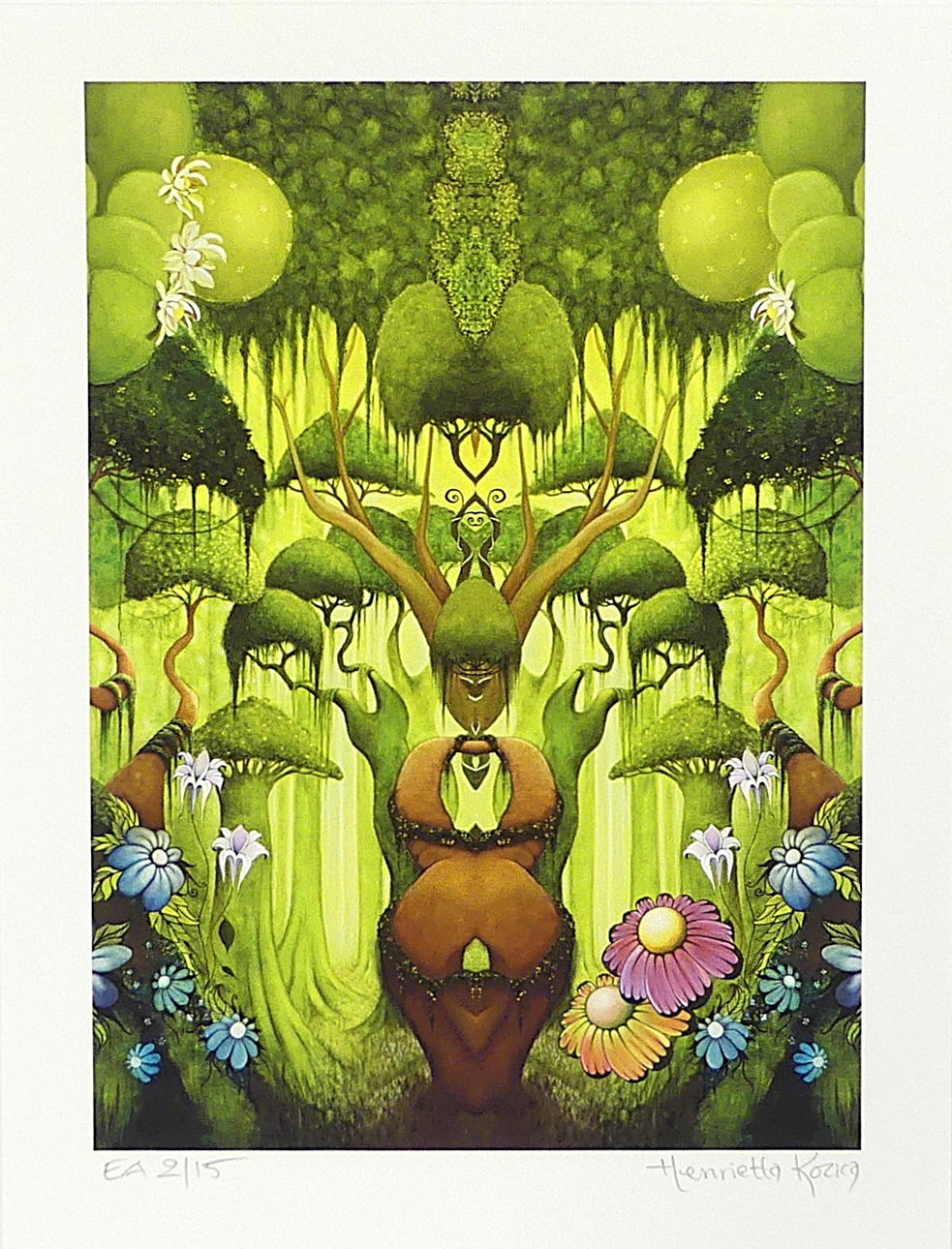 HENRIETTA KOZICA. colour lithograph, loose sheet.