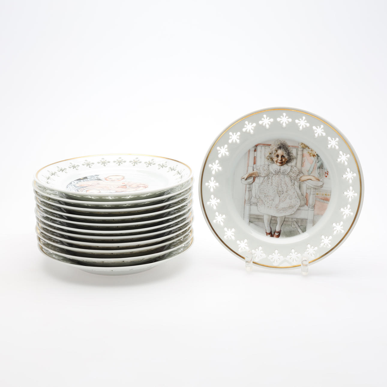 PLATES 12 pcs Bing & Grøndahl Denmark.