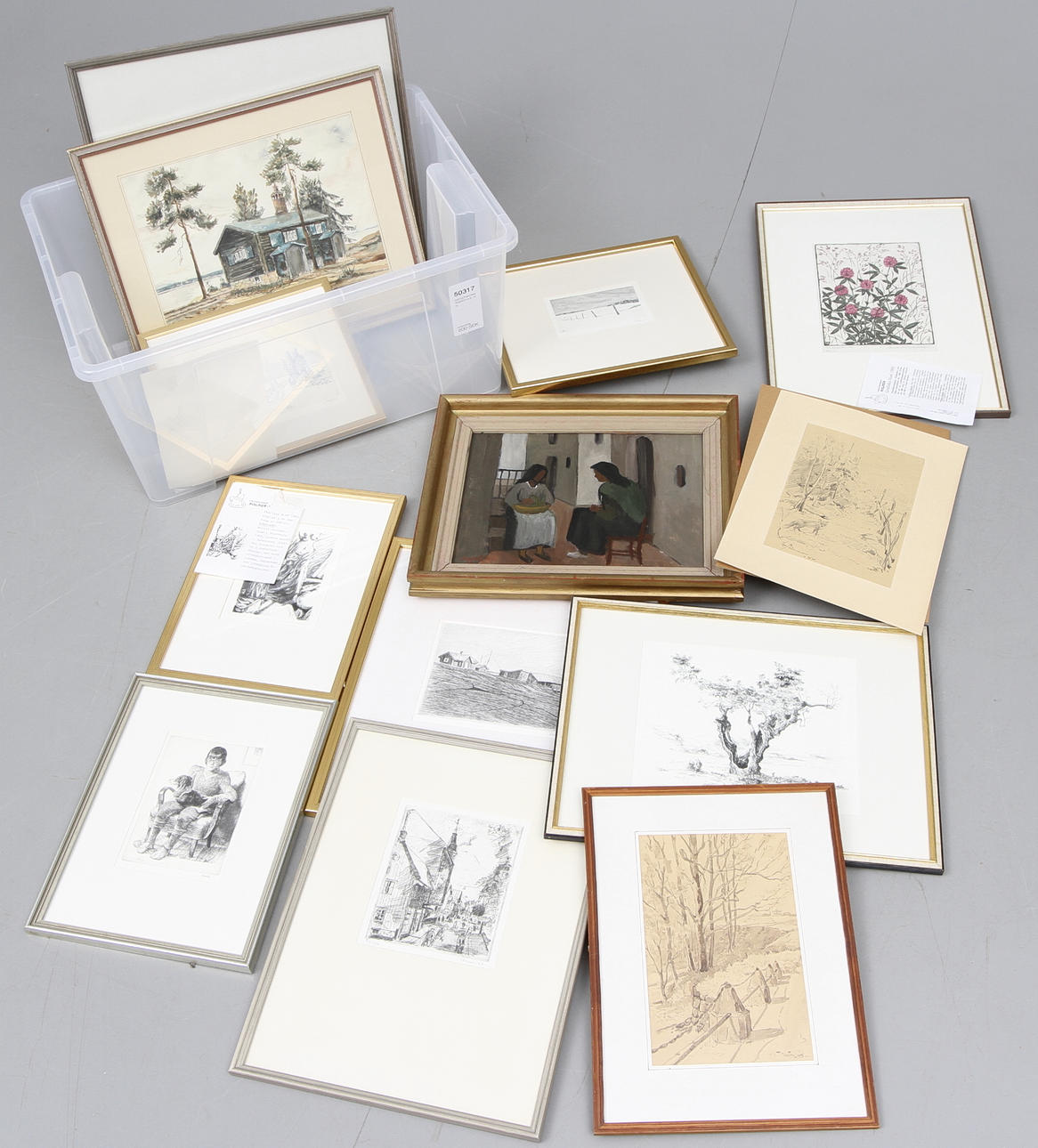 ÖSTGÖTAKONSTNÄRER m.fl, 14 st.