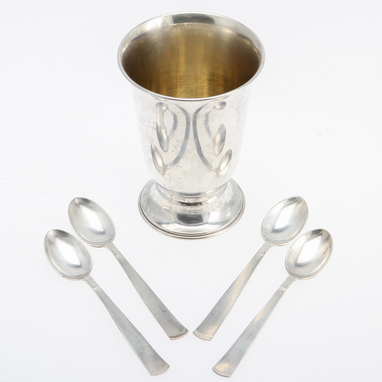 SILVERFÖREMÅL, 5 st. Vikt ca 140 g.