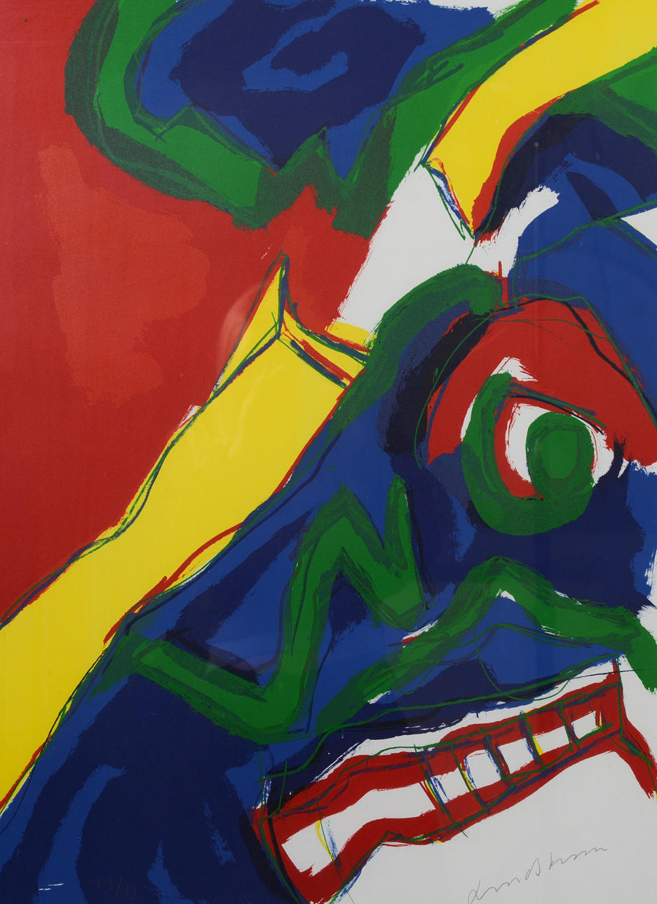 BENGT LINDSTRÖM. Composition, colour lithograph, signed and numbered 69/99.