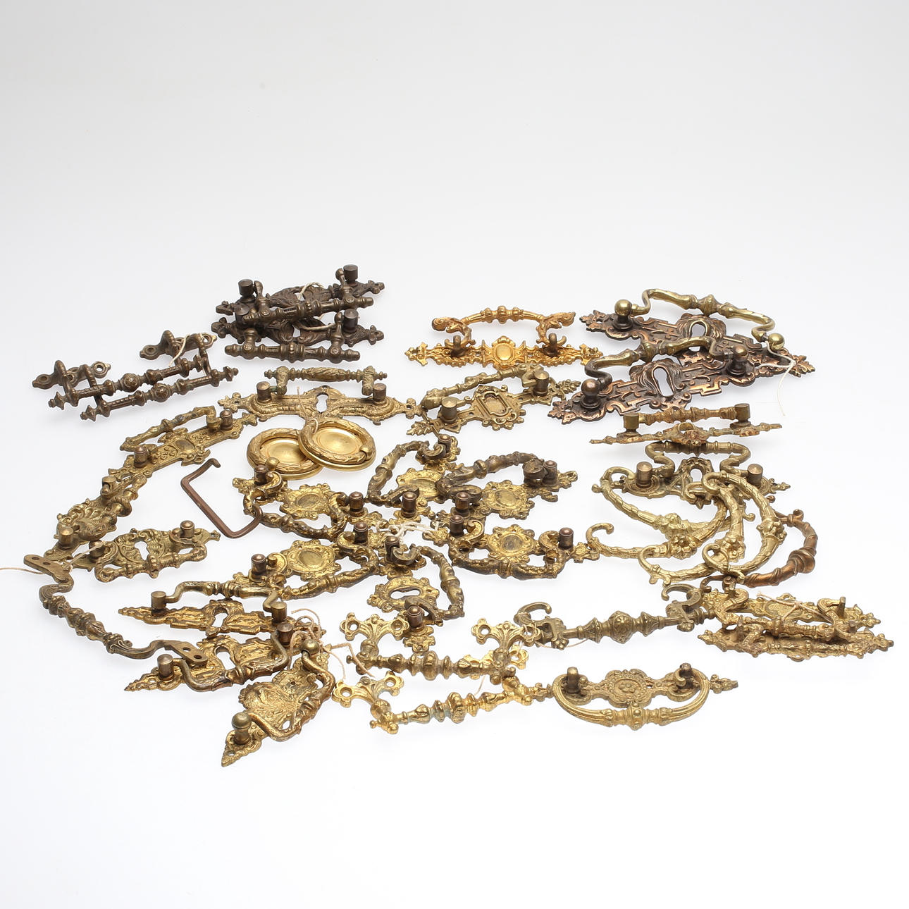 PARTI HANDTAG, mässing, 1800/1900-tal.