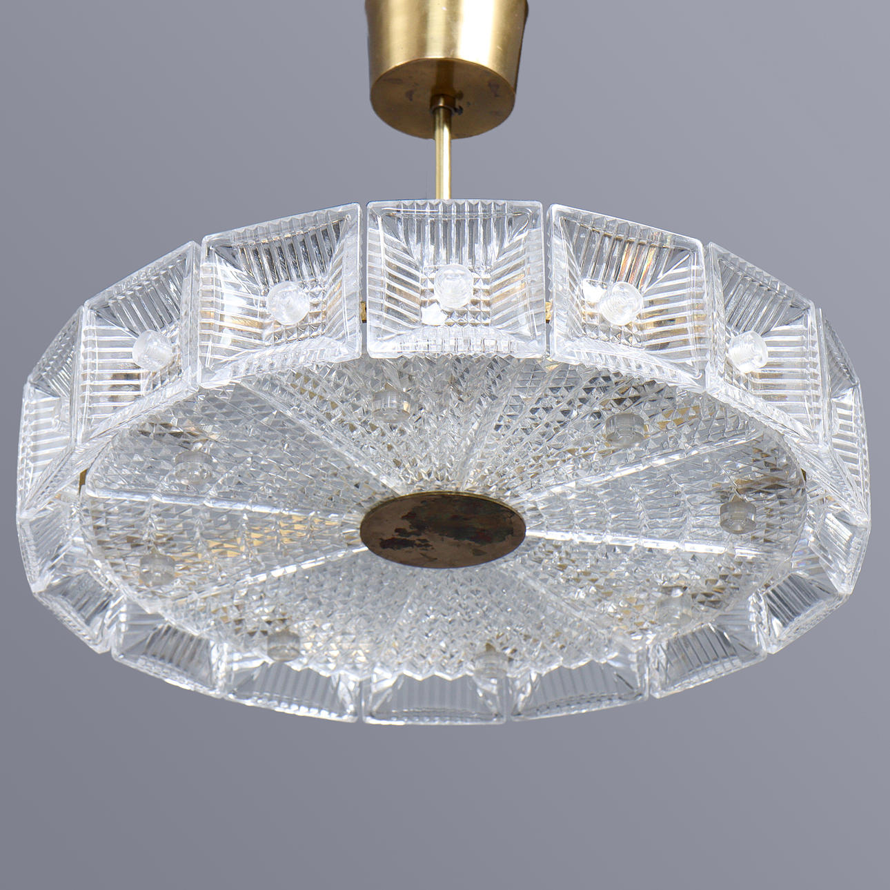 CARL FAGERLUND. CEILING LAMP, 1970s, ORREFORS.